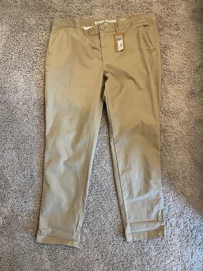 Eddie Bauer legend wash boyfriend khaki pants size 18 NEW NWT